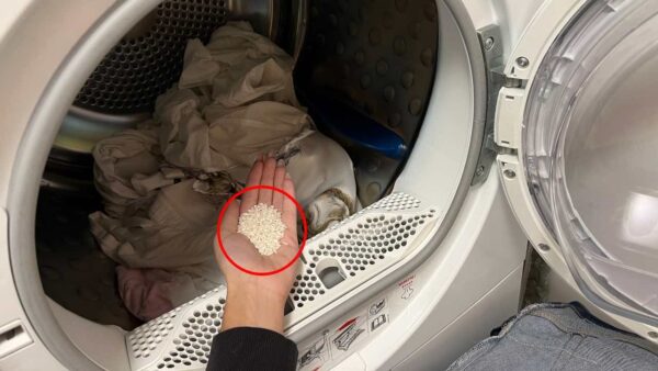 Reis in der Waschmaschine, weißt du wofür? Hatte noch nie so eine Wäsche