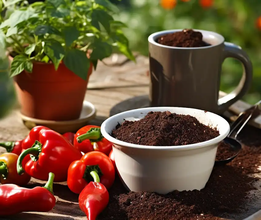 Kaffeesatz für die Gartenarbeit