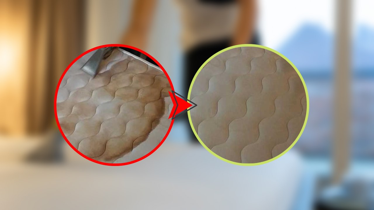 Schmutzige und fleckige Matratze