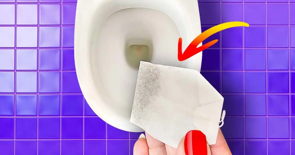 Schmutzige Toiletten, die schlecht riechen? Der Trick, sie mit einem Teebeutel zu reinigen