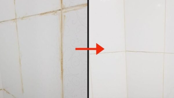 Sehr schmutzige Fliesen, der Trick, sie wieder weiß zu machen, wie sie einmal waren