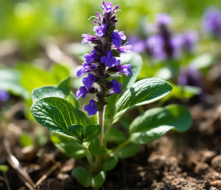 Prunella vulgaris im Garten