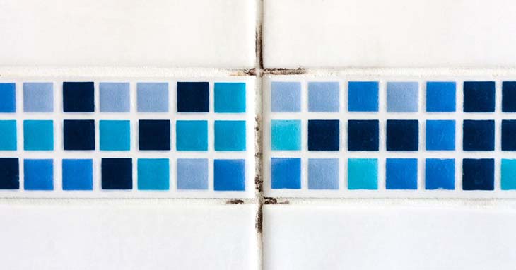 hinterlässt Flecken auf feuchten Fliesenfugen