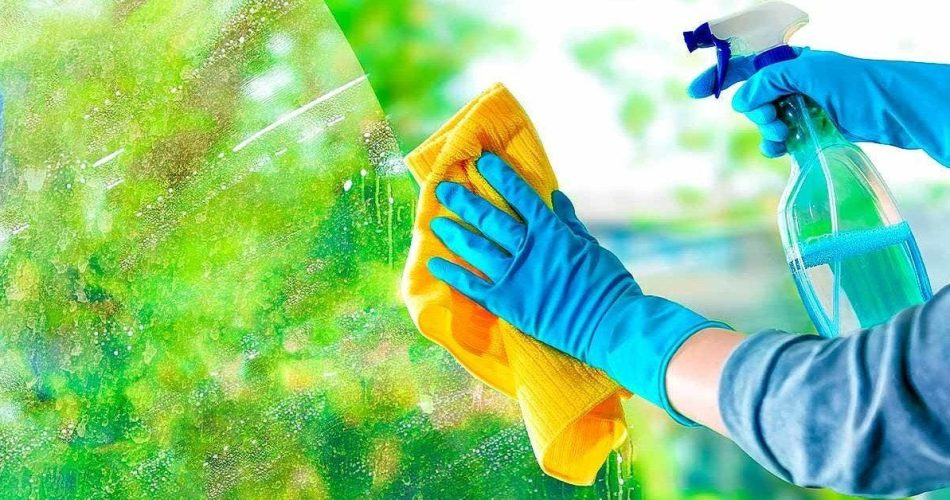 Tadellose Fenster ohne die geringsten Spuren dank des Tricks eines Fensterputzers