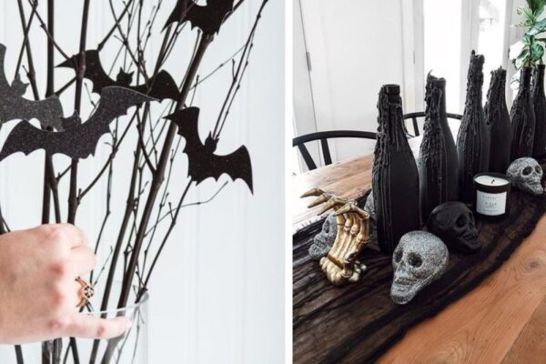 Tafelaufsätze für Halloween 2023: Dekorieren Sie den Tisch mit Hilfe von Recycling und DIY!