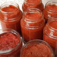 Tomatenmark, gekocht ohne langes Kochen (für den Winter)!