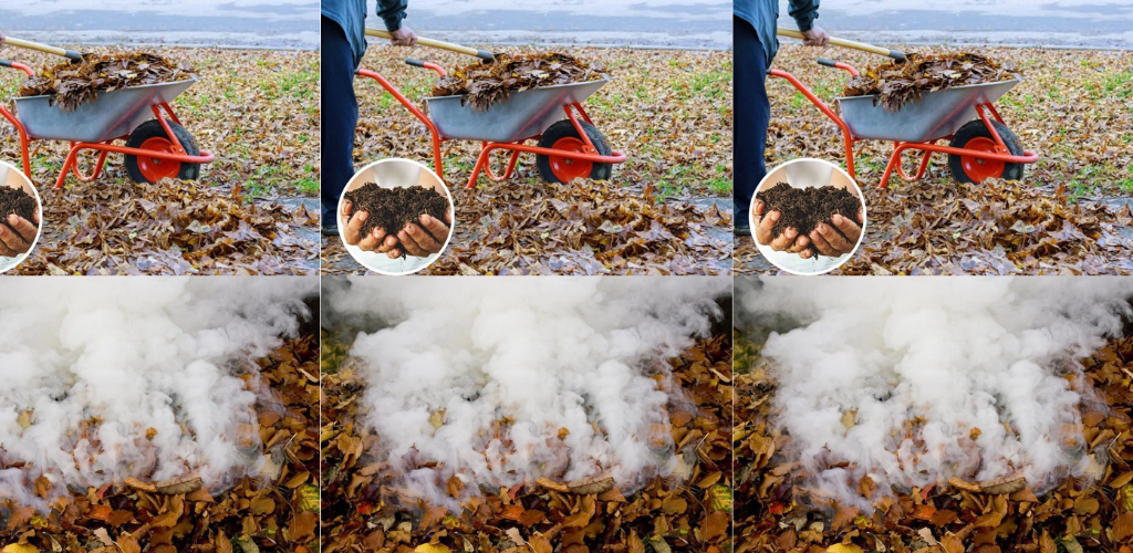 Verbrennen Sie keine trockenen Blätter. Tun Sie stattdessen Folgendes