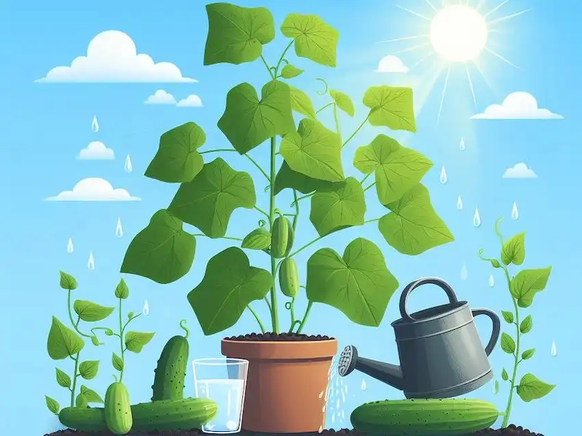 richtige Bewässerung und Sonnenlicht