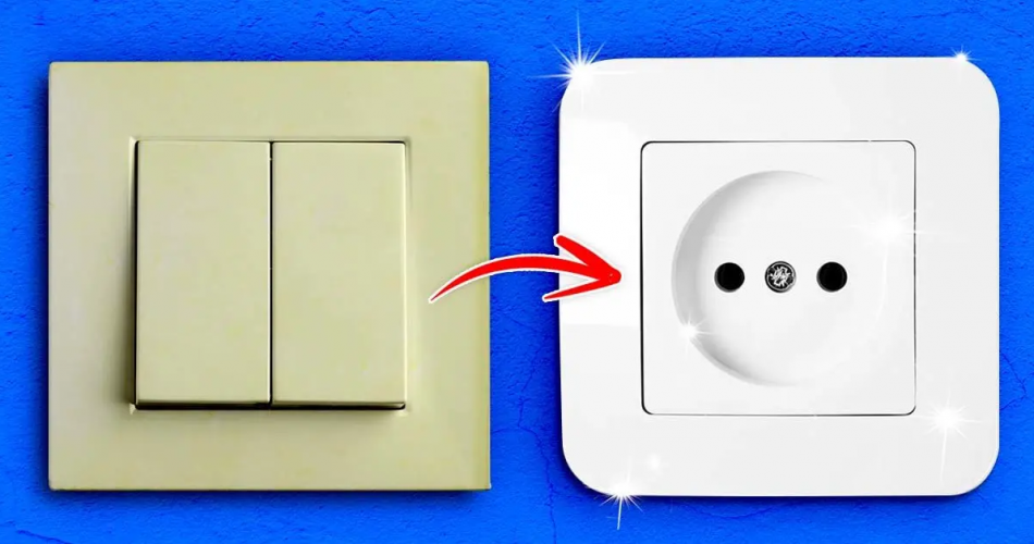 Vergilbte Steckdosen und Schalter? Hier ist der Trick, um sie aufzuhellen, damit sie wie neu aussehen