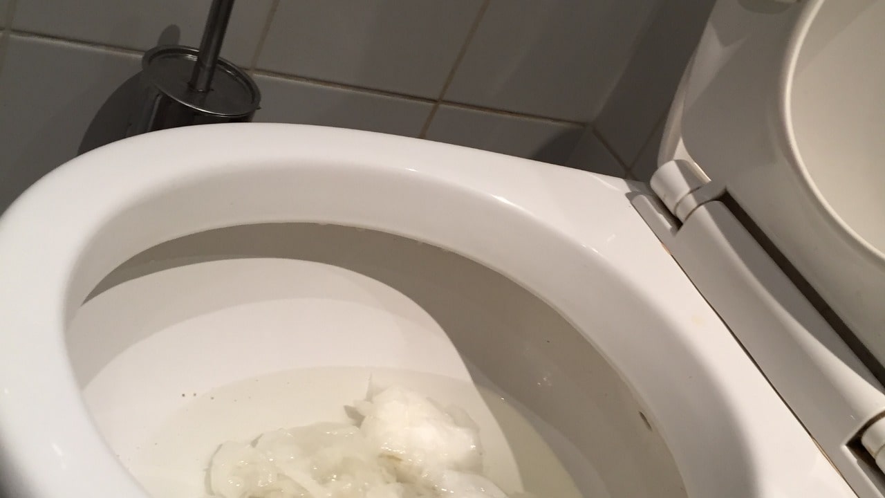 Verstopfte Toilette
