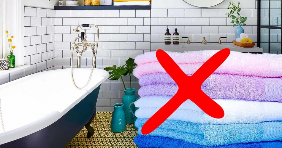 Warum ist es nicht ratsam, Handtücher im Badezimmer aufzubewahren? Viele machen diesen Fehler