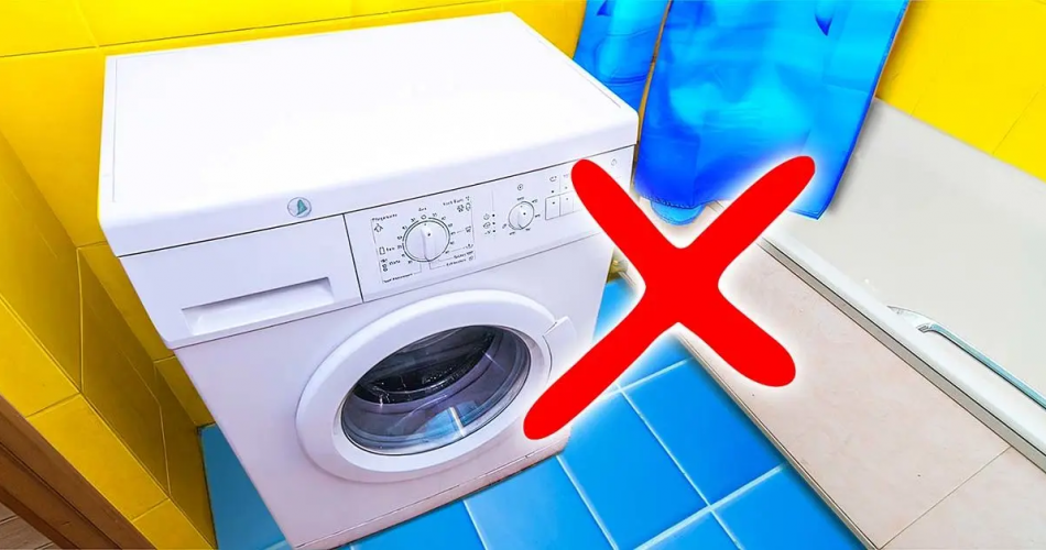 Warum ist es nicht ratsam, die Waschmaschine im Badezimmer aufzustellen?