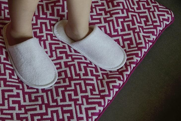 Hausschuhe aus einem Handtuch