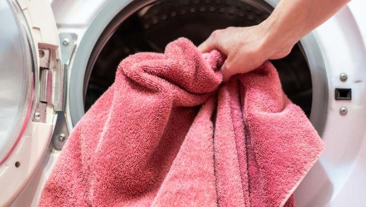 Handtuch in der Waschmaschine