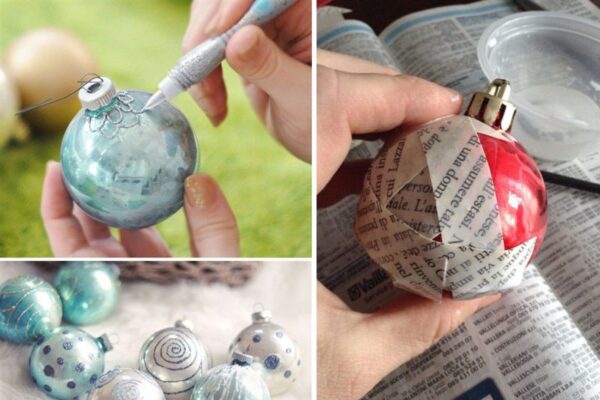 Weihnachtskugeln 2023: Basteln Sie sie! Wenn Recycling im Trend liegt!