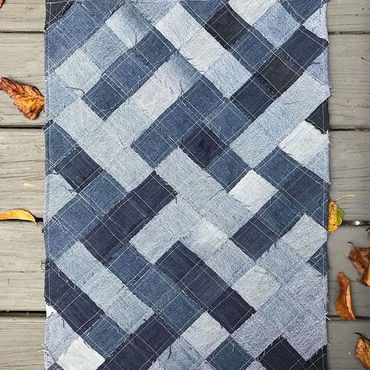 Recycelter Denim-Teppich