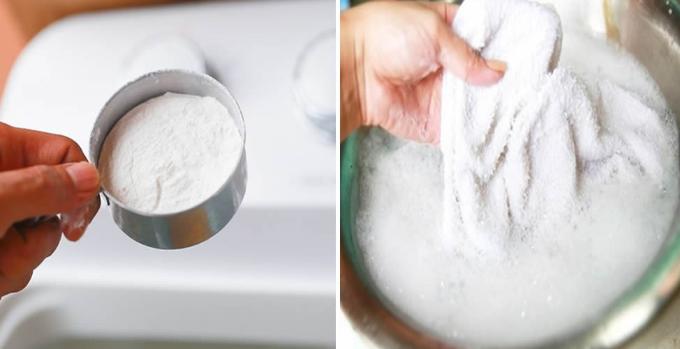 So entfernen Sie gelbliche Flecken aus Kleidung