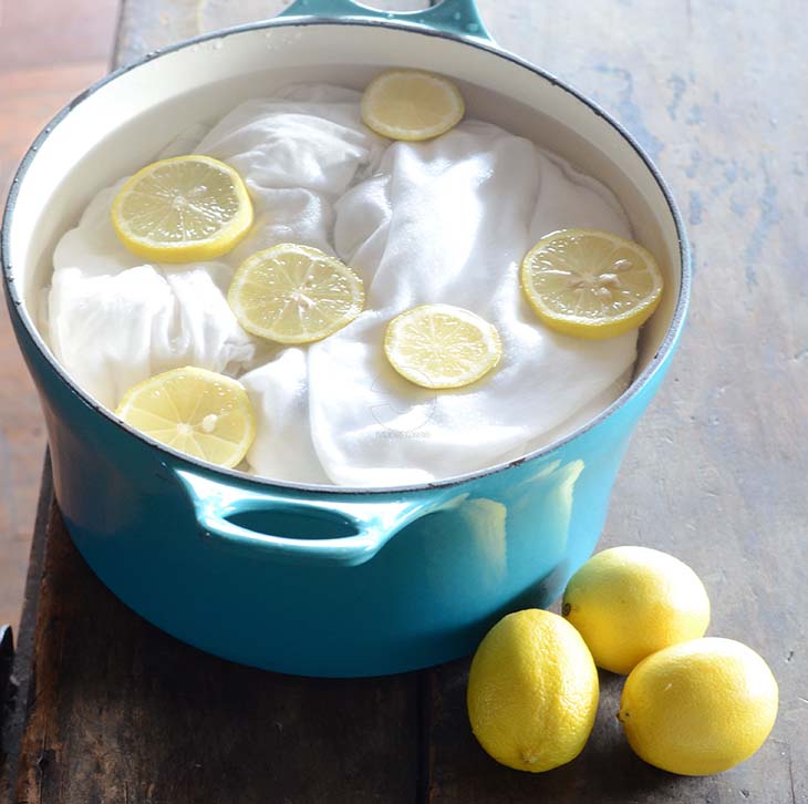 zitronengebleichtes Leinen