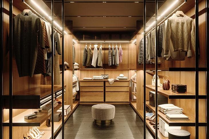 Das Ankleidezimmer zur eleganten Aufbewahrung von Kleidung