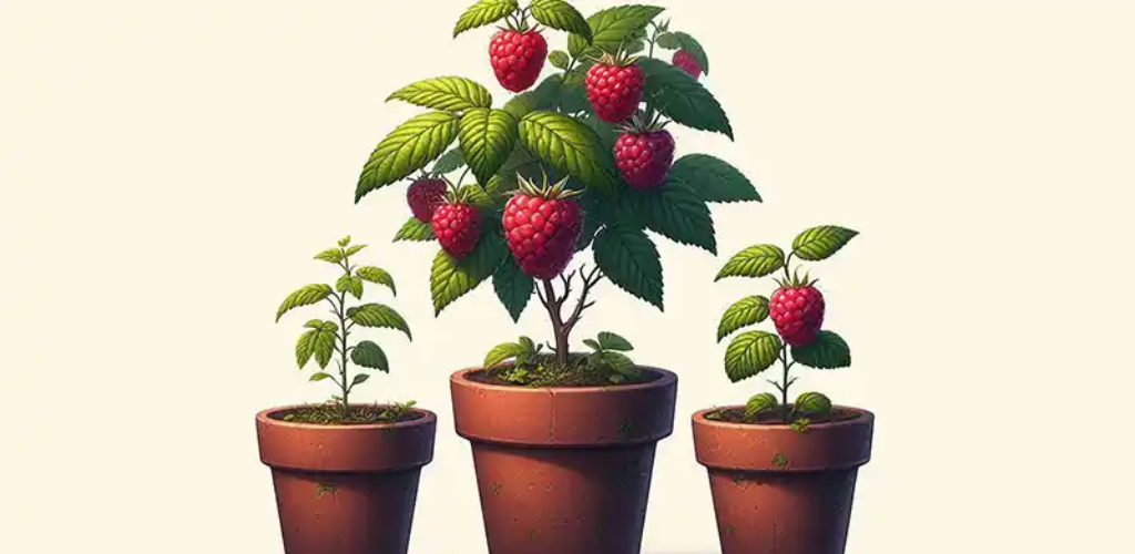 Wie man zu Hause Himbeeren in Behältern anbaut