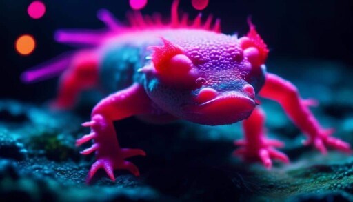 axolotl fluorescence research underway