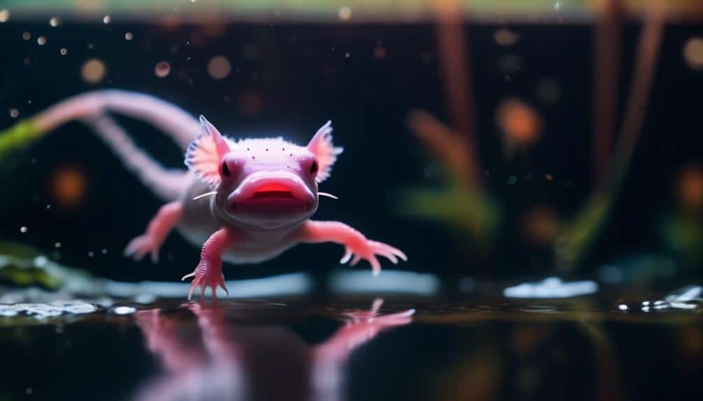 axolotls aquatic jumping amphibians