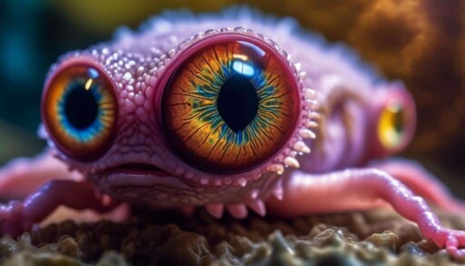 unique eye anatomy axolotl
