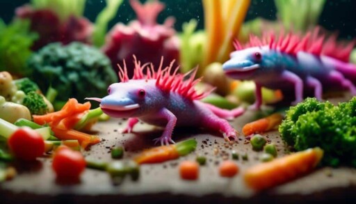 vegetable preparation for axolotls