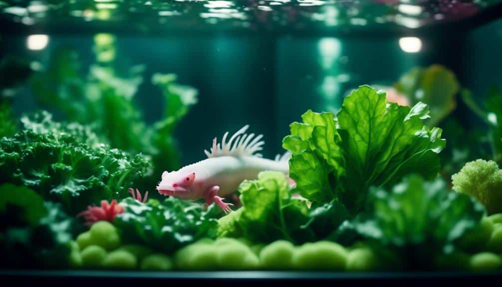 vegetables for axolotl nutrition