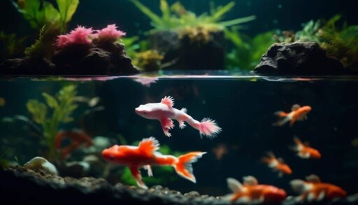 compatibility of axolotls and koi