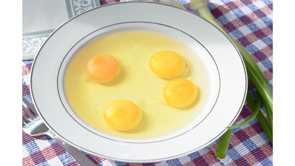 egg white and yolk
