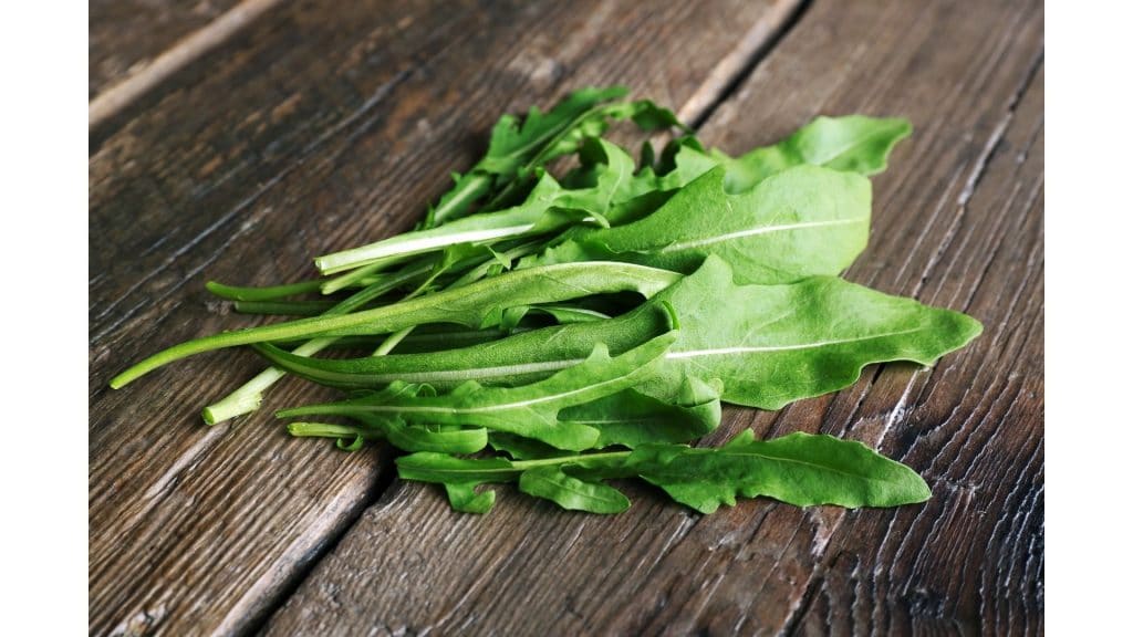 arugula on table