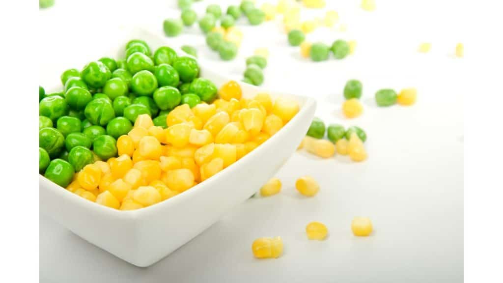 Peas and corn