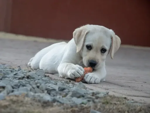 Dog, Carrot, Labrador, Animal, Cute, Small, Food, Eat