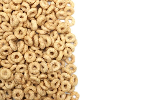 Breakfast cereal isolated on a white background