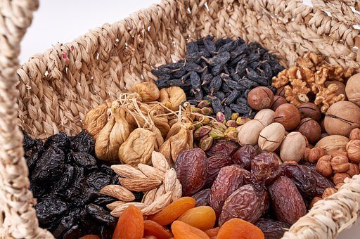 Nuts, Nuts Basket, Dried Fruits, Pecan