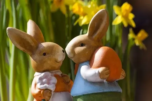 Easter Bunny, Rabbit, Figurines