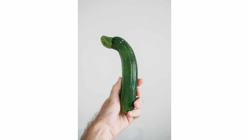 zucchini in hand