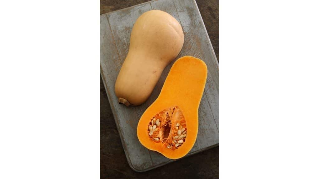 Butternut squash with skin