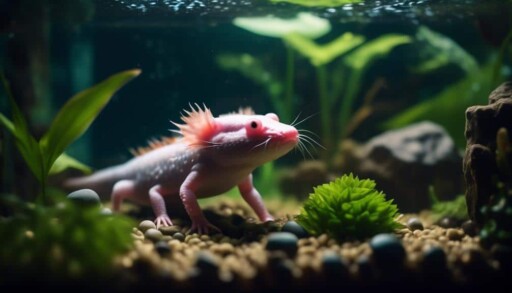 creating optimal habitat for axolotls