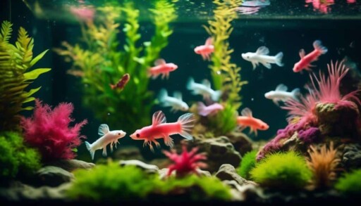 coexistence of shrimp and axolotls