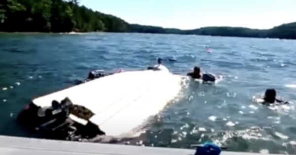 Capsized Boat Leaves 8 People And A Dog Helpless In The Water