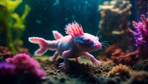 light and axolotl wellbeing