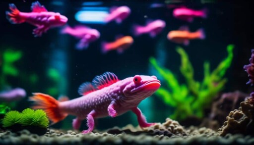 axolotl color and environment