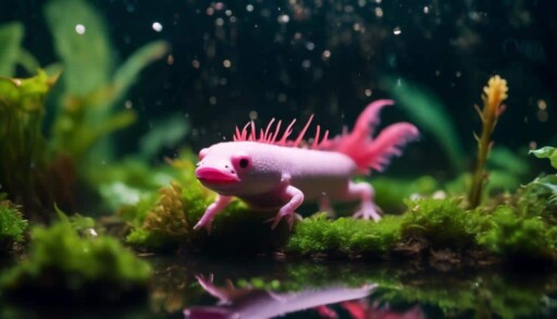 examining axolotl behavior closely