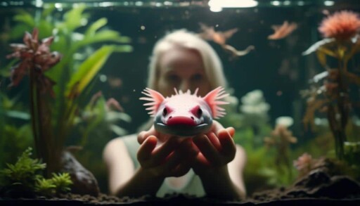 building a connection with an axolotl