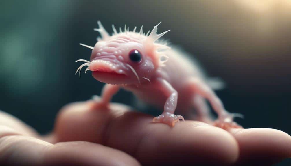 small axolotl hatchling sizes