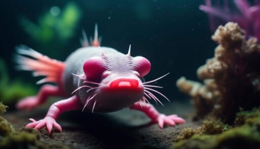 axolotl gill size and shape