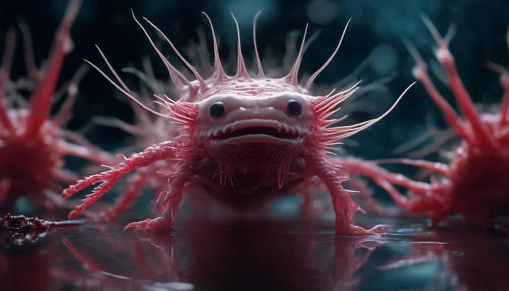 axolotl gills unique structure