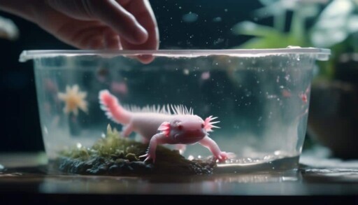axolotl relocation to bucket